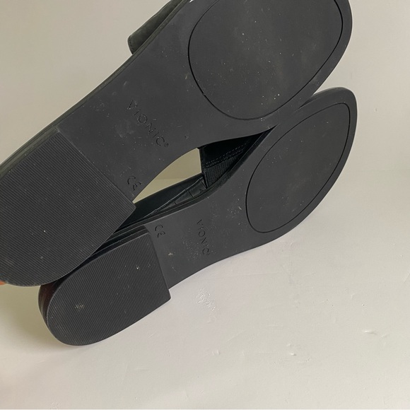 Vionic Demi Leather Croc Slides Sandals Women's Black Size 9 - Picture 4 of 5